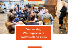 Voorzijde omslag van Jaarverslag Woningmakers Westfriesland 2023.