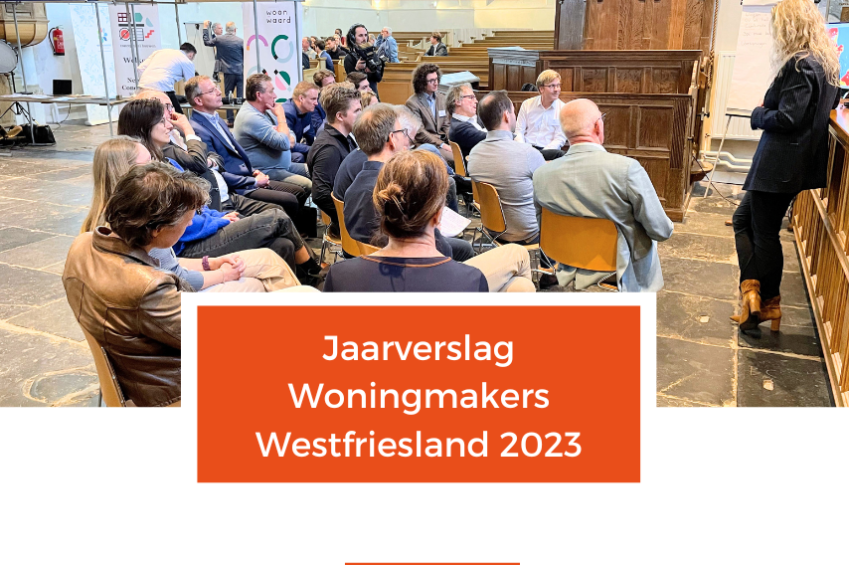Voorzijde omslag van Jaarverslag Woningmakers Westfriesland 2023.